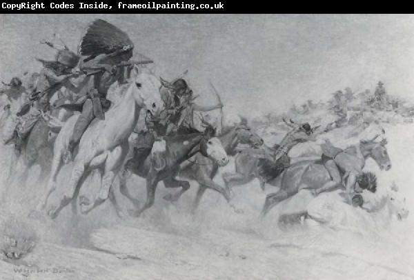 William Herbert Dunton The Custer Fight